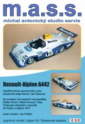 Papierový model Renault A442 LM1977