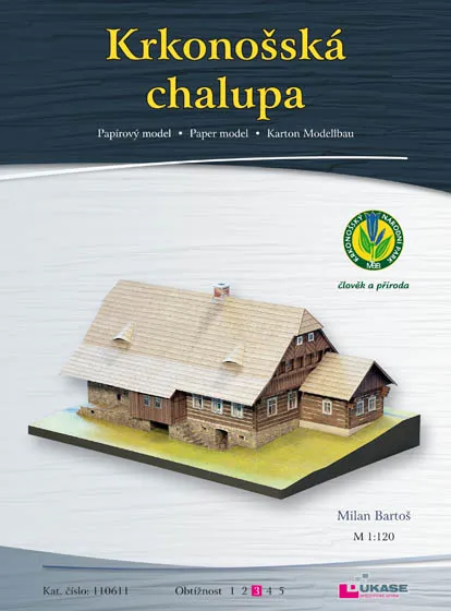 Papierový model Krkonošská chalupa