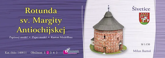 Papierový model Rotunda sv. Margity Antiochijskej - Šivetice