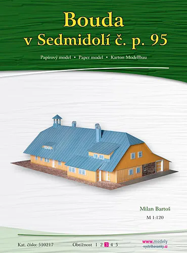 Papierový model Búda č. p . 95 – Sedmidolí