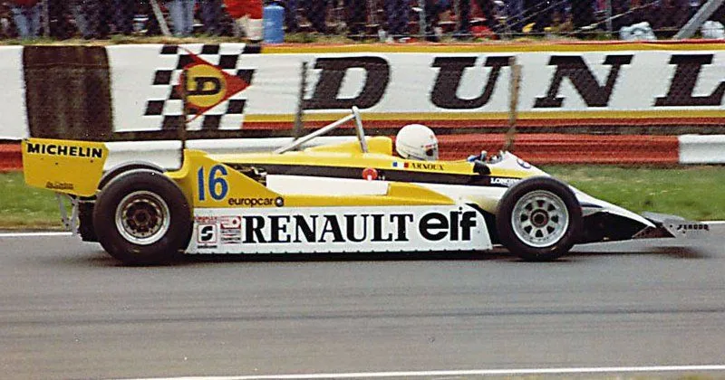 Papierový model Renault RE30 - British GP 1981 - René Arnoux