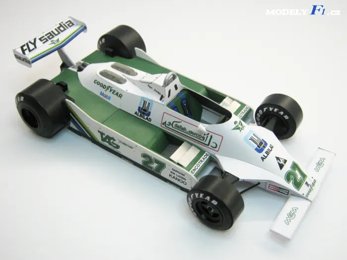 Papierový model Williams FW-07 Ford Cosworth - Alan Jones Car 1979