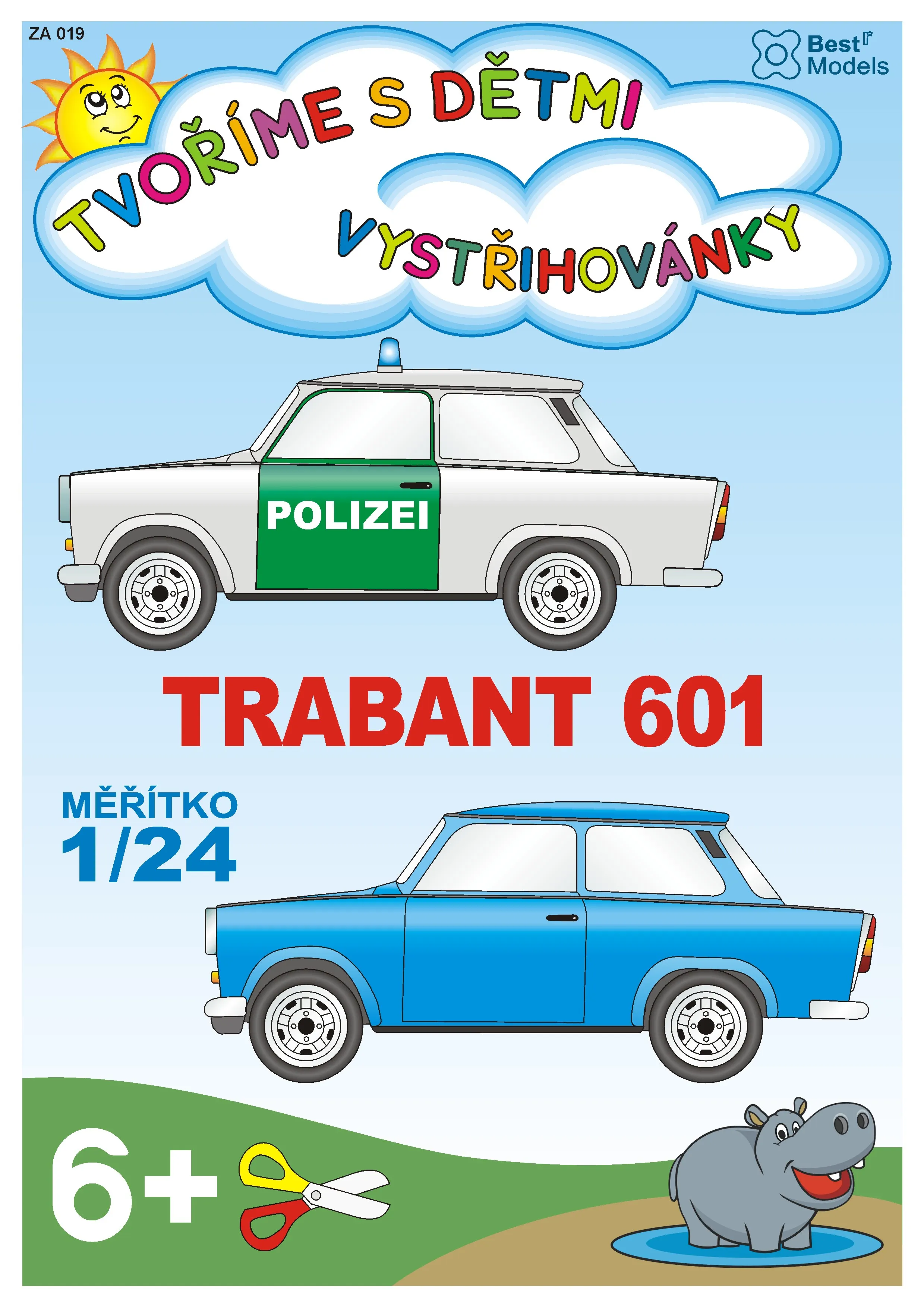 Papierový model - Trabant 601