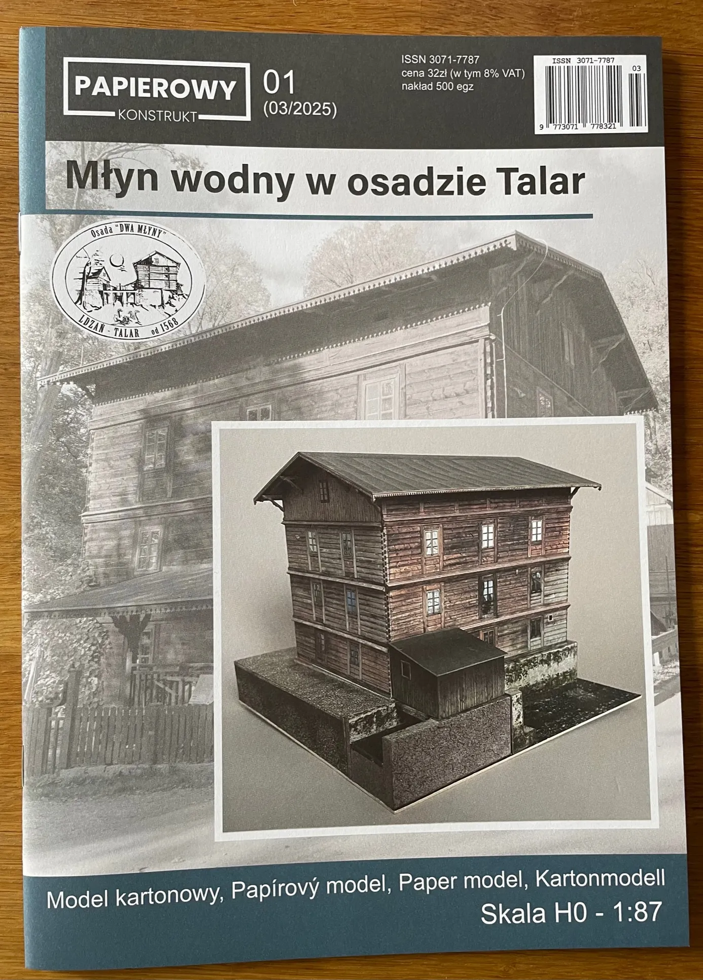 Papierový model - Vodný mlyn z Talar