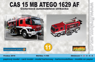 Papierový model - CAS 15 MB Atego 1629 AF